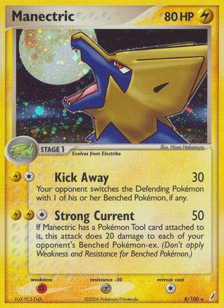 Manectric - 8/100 - Holo Rare - Reverse Holo