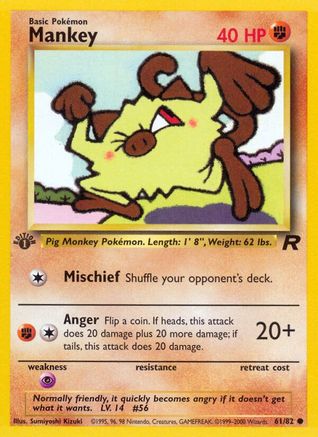 Mankey 061/82 - Unlimited Team Rocket - Common