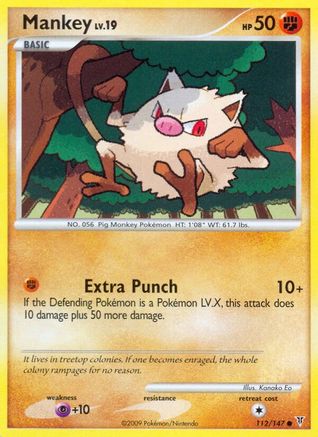Mankey - 112/147 - Common