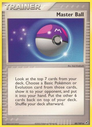 Master Ball - 88/107 - Uncommon - Reverse Holo
