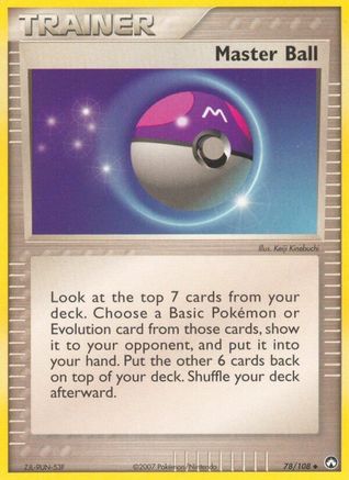 Master Ball - 78/108 - Uncommon - Reverse Holo