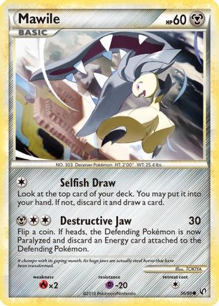 Mawile - 56/90 - Common - Reverse Holo