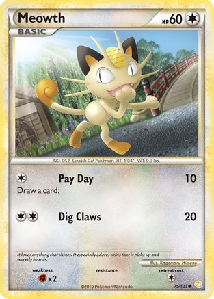 Meowth - 75/123 - Common