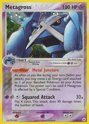 Metagross - 11/101 - Holo Rare - Reverse Holo