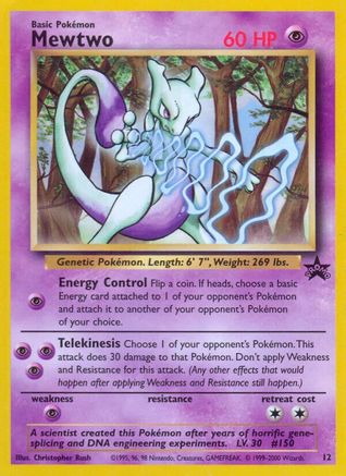Mewtwo (12) 012/53  WoTC Promo - Promo
