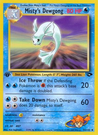 Misty's Dewgong 054 - Unlimited Gym Challenge - Uncommon