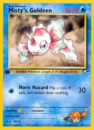 Misty's Goldeen (30) 030 - Unlimited Gym Heroes - Rare