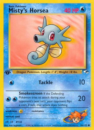Misty's Horsea 086 - Unlimited Gym Heroes - Common