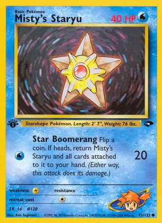 Misty's Staryu 092 - Unlimited Gym Challenge - Common