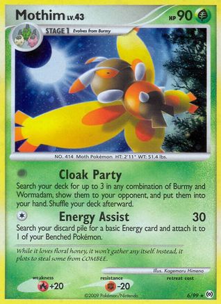 Mothim - 6/99 - Holo Rare