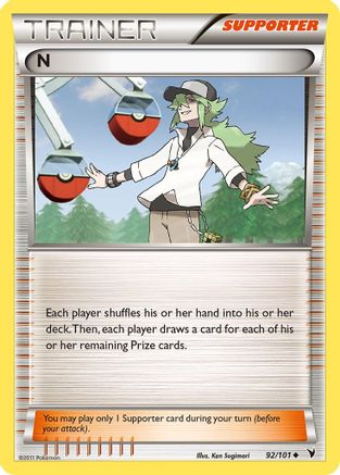 N (Supporter) - 92/101 - Uncommon