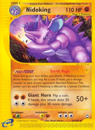 Nidoking - 24/147 - Rare - Reverse Holo