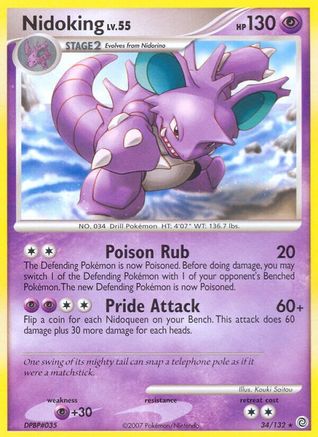 Nidoking 034  Secret Wonders - Rare