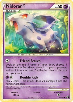 Nidoran F - 69/102 - Common - Reverse Holo