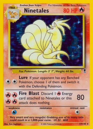 Ninetales 017 - Reverse Holofoil Legendary Collection - Holo Rare