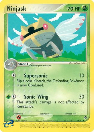 Ninjask - 38/97 - Uncommon - Reverse Holo