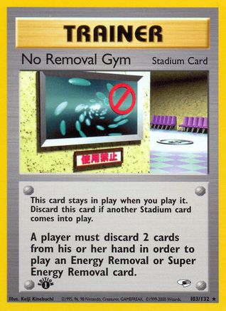 No Removal Gym 103 - Unlimited Gym Heroes - Rare