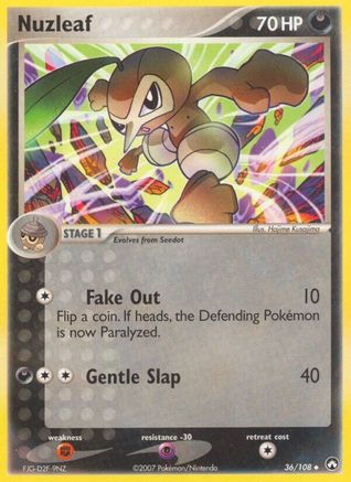 Nuzleaf - 36/108 - Uncommon - Reverse Holo