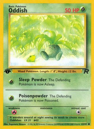 Oddish 063/82 - Unlimited Team Rocket - Common