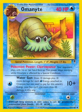 Omanyte - 57/110 - Uncommon - Reverse Holo