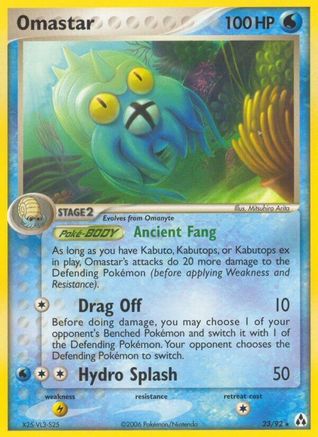 Omastar - 23/92 - Rare