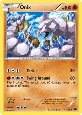 Onix - 61/116 - Uncommon - Reverse Holo