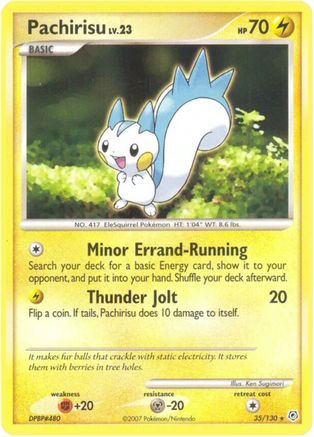 Pachirisu - 35/130 - Rare - Reverse Holo