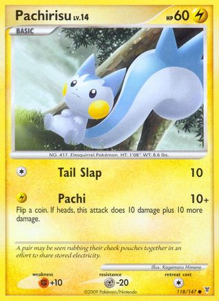 Pachirisu - 118/147 - Common - Reverse Holo