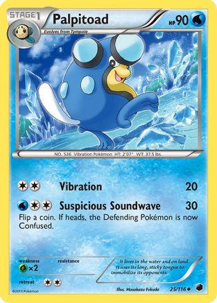 Palpitoad - 25/116 - Uncommon - Reverse Holo