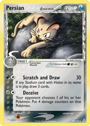 Persian (Delta Species) - 48/110 - Uncommon - Reverse Holo