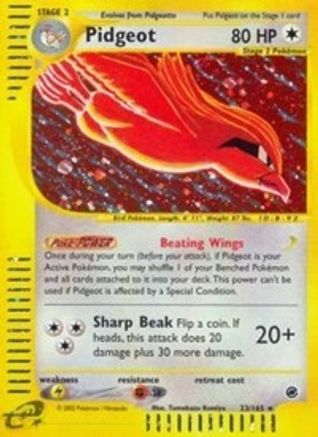 Pidgeot (23) 023 - Reverse Holofoil Expedition - Holo Rare