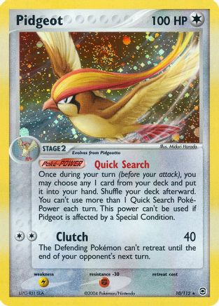 Pidgeot 010/112  FireRed & LeafGreen - Holo Rare