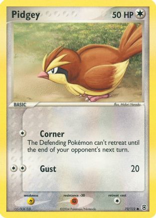 Pidgey - 73/112 - Common - Reverse Holo