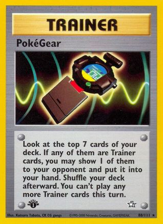 PokeGear - 88/111 - Rare - 1st Edition