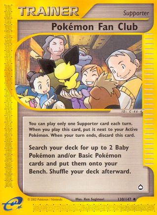 Pokemon Fan Club - 130/147 - Uncommon - Reverse Holo