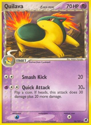 Quilava (Delta Species) - 36/101 - Uncommon