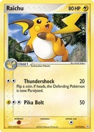 Raichu 051 Holon Phantoms - Uncommon