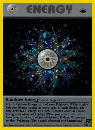 Rainbow Energy (17) 017/82 - Unlimited Holofoil Team Rocket - Holo Rare