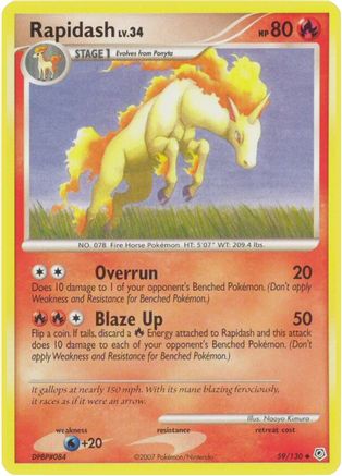 Rapidash - 59/130 - Uncommon - Reverse Holo