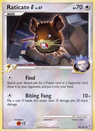 Raticate G - 78/147 - Uncommon - Reverse Holo