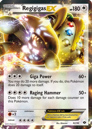 Regigigas EX 082 - Holofoil Next Destinies - Ultra Rare