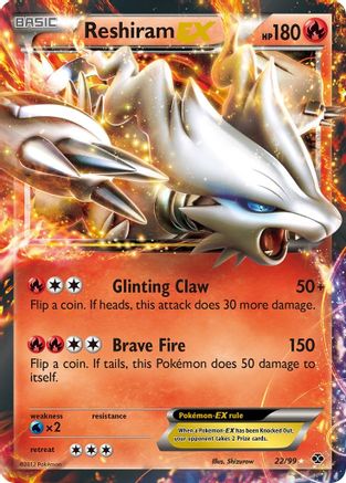 Reshiram EX - 22/99 - Ultra Rare