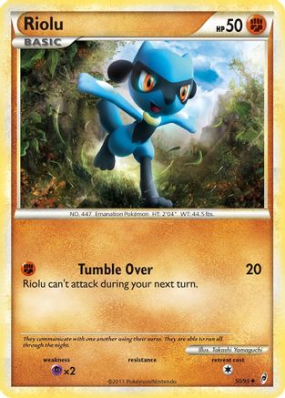 Riolu - 50/95 - Uncommon - Reverse Holo