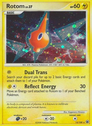 Rotom - 13/100 - Holo Rare - Reverse Holo