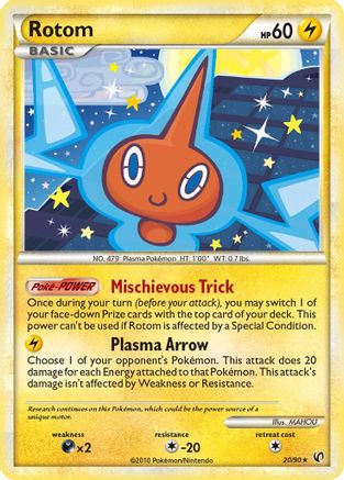 Rotom 20/90 - Rare - Reverse Holo
