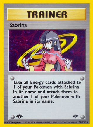 Sabrina (20) 020/132 - Unlimited Holofoil Gym Challenge - Holo Rare