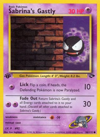Sabrina's Gastly (96) 096 - Unlimited Gym Challenge - Common