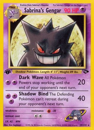 Sabrina's Gengar 029 - Unlimited Gym Challenge - Rare