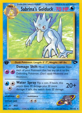 Sabrina's Golduck 030 - Unlimited Gym Challenge - Rare