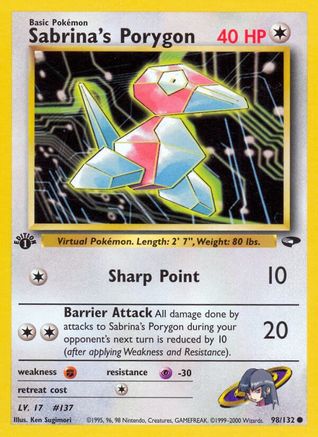Sabrina's Porygon 098 - Unlimited Gym Challenge - Common